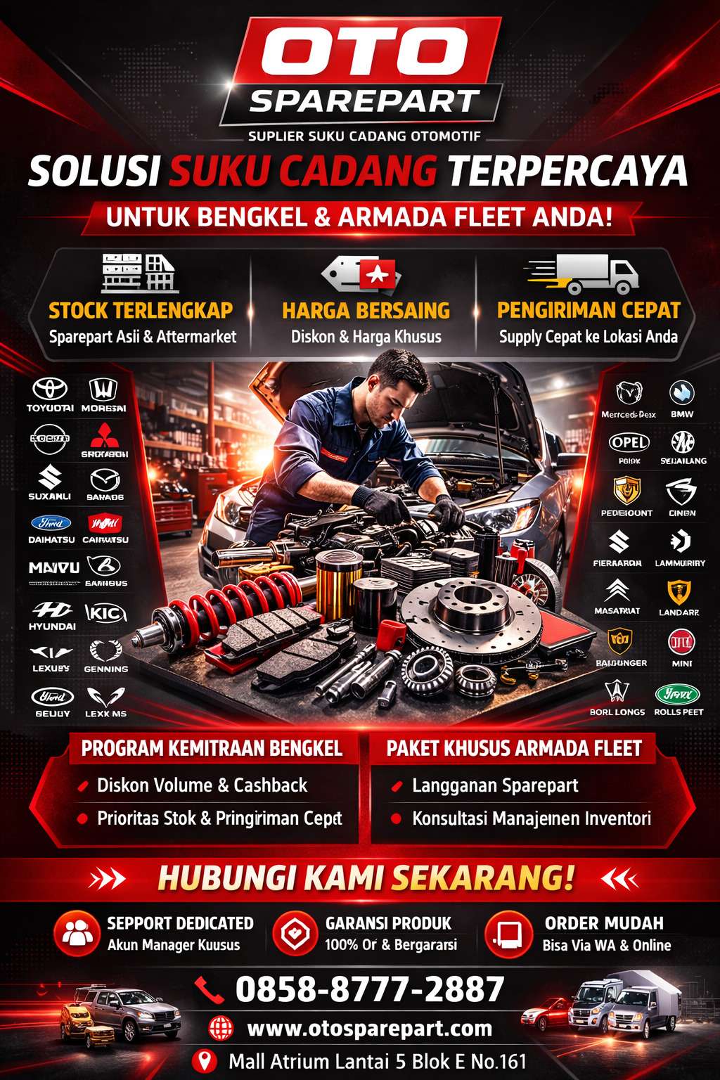 Ninja ATIS150 GARAGE: Solusi Suku Cadang Cepat di Cilacap